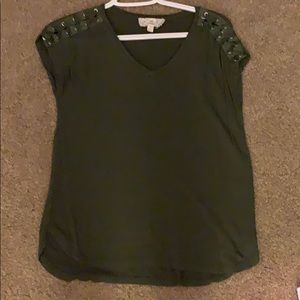 Army green shirt